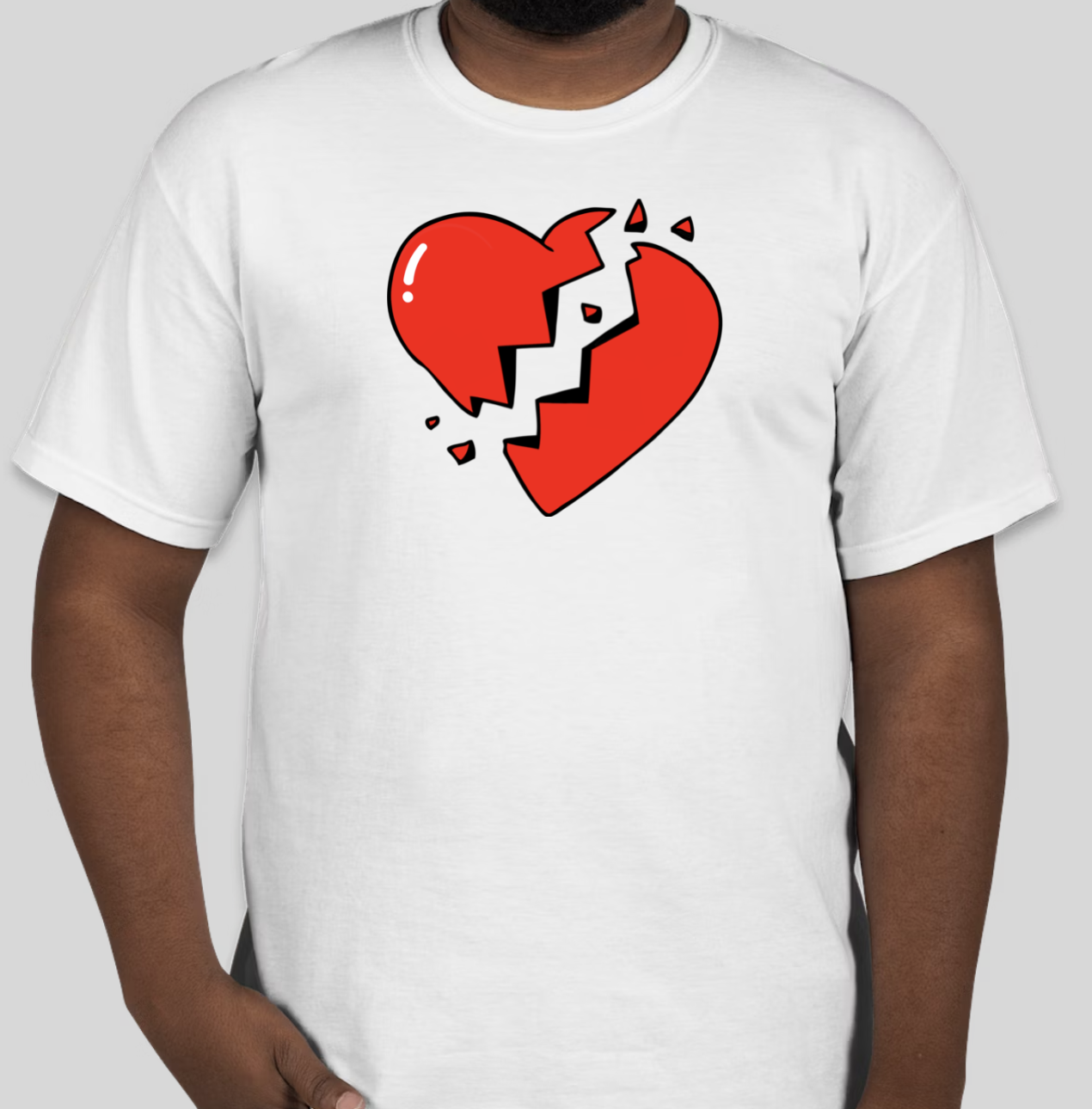 The Heart Break t-shirt features the classic BHS broken heart. The slim BHS logo has been applied to the back of the t-shirt.